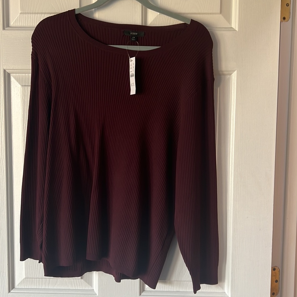 Plus Size Supersculpt Ribbed Sweater T-shirt - Picture 3 of 6